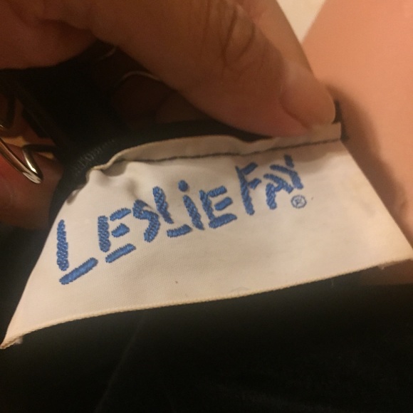 ❌SOLD❌ Rare Vintage Leslie Fay Black Velvet Dress - Picture 8 of 8